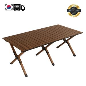 [국내배송] 접이식 캠핑테이블 아웃도어 카본스틸 롤테이블 휴대가방 포함 120*60*50CM