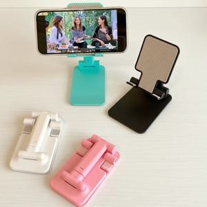 조절 가능한 접이식 휴대폰 태블릿 스탠드 휴대용 데스크탑 홀더 패드용 게으름뱅이 브래킷 데스크 촬영 비디오 라이브 스트림용