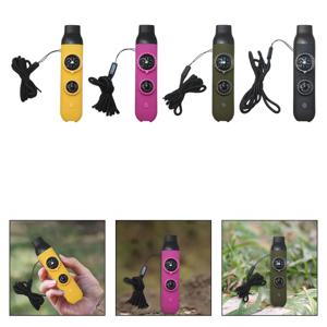 조명과 돋보기가 있는 비상 생존 호루라기 온도계 하이킹 등산을 위한 끈이 있는 7 in 1 휴대용 다기능 장치