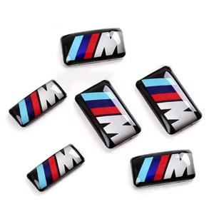 5/10개 BMW E46 E39 E38 E90 E60 E36 F30 F20 M 로고 자동차 스티어링 휠 휠 센터 엠블럼 배지 스티커 데칼 스타일링