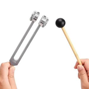 128 Hz 튜닝 포크 세트 치유를 위한 가중 바이오 어쿠스틱 튜닝 포크 차크라 사운드 테라피 스트레스 완화