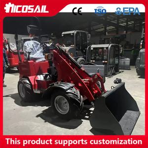 니코세일 유로 5 로더 정원 농지 유압식 텔레스코픽 암 휠 로더 2년 보증
