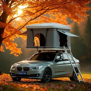 내구성 방수 SUV 루프탑 텐트, 사다리 포함 하드쉘 자동차 캠핑 텐트, 야외 오버랜드 여행용