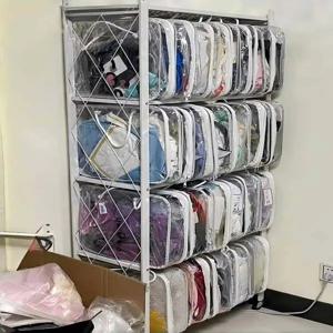 투명 PVC 코스프레 의상 보관함 여행용 정리 가방 롤플레잉 의상 세트 한푸 의류 보관