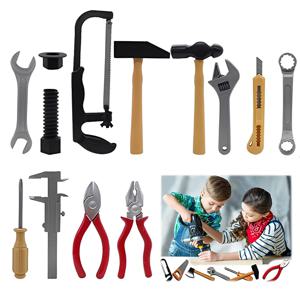 어린이 시뮬레이션 수리 도구 플라스틱 장난감 소년용 유지보수 도구 드라이버 망치 집게 어린이 역할 놀이 장난감 게임 TMZ