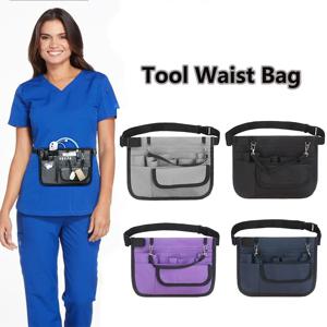 멀티 포켓 간호사 허리 가방 두꺼운 옥스포드 천 도구 허리 가방 정리 파우치 조절 가능한 허리 스트랩 간호 벨트 가방