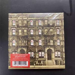 CD 클래식 록 앨범 레드 제플린 음악 CD 물리적 그래피티 음악 레코드 3CD 세트 코스프레 워크맨 자동차 사운드트랙 박스 선물