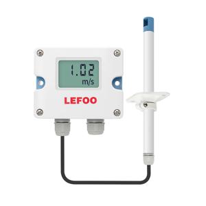 LEFOO 분할형 LFS10 4-20MA/0-10V/RS485 디지털 디스플레이 풍속계 센서 풍량 송신기, 범위 0-30m/s