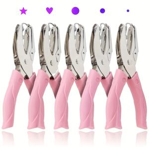 귀여운 단일 구멍 펀처 스크랩북 종이 옷 펀치 스타 하트 서클 구멍 펀치 DIY 공예 모양 커터 천공기 2024