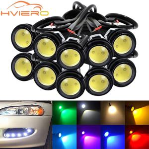 10X 23mm 18mm 9w 독수리 눈 흰색 따뜻한 Dc 12v 자동차 Led 주간 실행 Drl 백업 모터 주차 신호 램프 방수 안개등