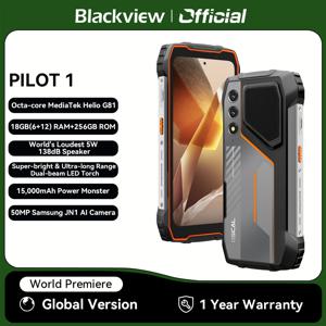 Blackview OSCAL PILOT 1 견고한 휴대폰, 6GB + 256GB ,Helio G81 스마트폰, 안드로이드 14, 6.67 인치 디스플레이 휴대폰, 15000mAh, NFC