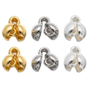 20Pcs 18K 골드 도금 황동 진주 팔찌 끝 비즈 끝 팁 DIY 목걸이 귀걸이 쥬얼리에 대 한 커넥터 액세서리 만들기