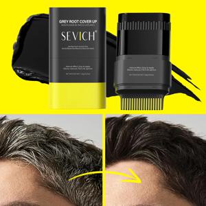 남성과 여성을위한 헤어 컬러 스틱은 회색 흰색 헤어 컨실러를 신속하게 커버 방수 헤어 라인 인스턴트 커버 헤어 염색 스틱