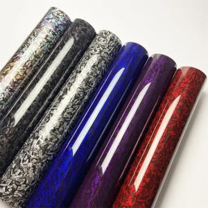 레인보우 단조 탄소 섬유 비닐 랩 스티커 방수 색상 변경 필름 오토바이 자동 단조 탄소 자동차 접착 비닐