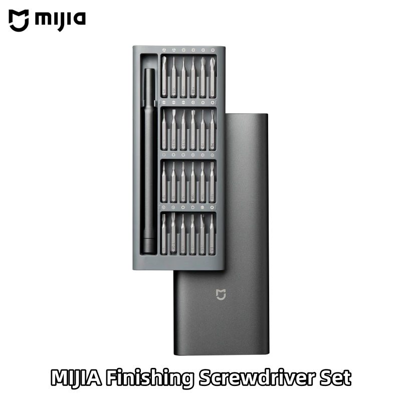 Mijia 정밀 드라이버 세트 가정용 다기능 수리 분해 도구 자기 흡착 헤드 알루미늄 합금 박스