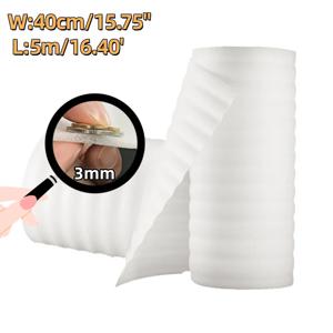3mm EPE 폼 롤 40cm x 5m 경제적인 충격 흡수 포장재 정전기 방지 소재 전자제품 식품 선물 상자용