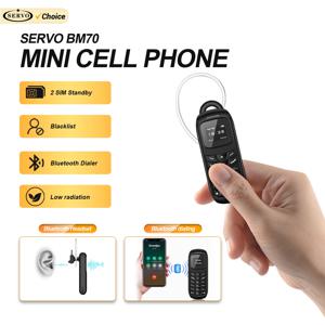 SERVO BM70 미니 백업 휴대폰 듀얼 SIM 대기 매직 보이스 통화 녹음 블랙리스트 알람 시계 2G 초소형 휴대폰