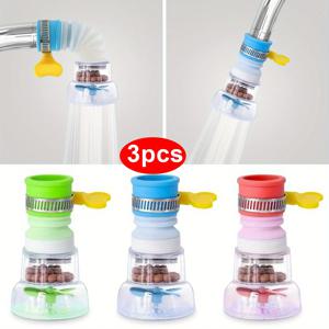 360도 조절 가능한 주방 싱크대 수도꼭지 연장기 다색 탭 워터 필터 침전물 필터 바이오 필터 UV 살균기