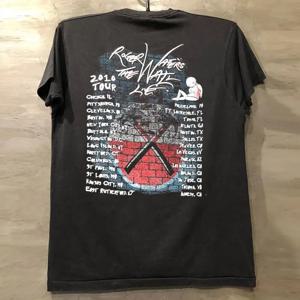 록앤롤 남녀 공용 면 반팔 티셔츠 빈티지 아메리칸 반팔 타이드 더 월 핑크 플로이드 밴드 앨범