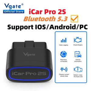 노보 Vgate iCar Pro 2S ELM327 블루투스 5.3 안드로이드/iOS/PC용 OBD2 자동차 진단 도구, 업그레이드된 OBD2.0 지원