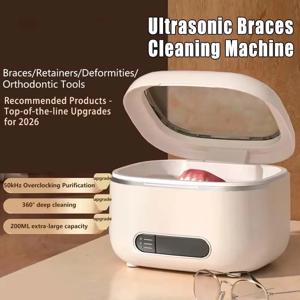 2026 치과 교정기 초음파 세척기 3단계 타이머 가정용 보석 틀니 세척기 휴대용 고주파 세척기