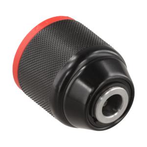 1개 셀프 록킹 드릴 척 0.8-10mm 나사 3/8-24UNF 45x40mm 래칫 키리스 메탈 드릴 척 전동 드릴용 블랙