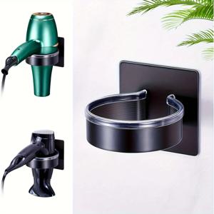 펀치프리 헤어드라이어 보관 랙 벽걸이형 헤어드라이어 홀더 스탠드 선반 가정용 욕실 드레스룸 무타공 정리함