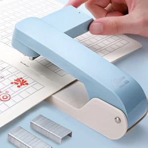 다기능 금속 스테이플러 24/6 26/6 스테이플 사용 360도 회전 헤비 듀티 스테이플러 손쉬운 롱 스테이플러 학교 사무실용