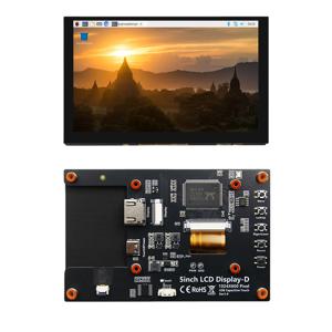 라즈베리 파이 5/4B 호환, 5인치 HDMI 디스플레이 정전식 터치스크린 모니터, 고화질 IPS, 라즈베리 파이에 적합