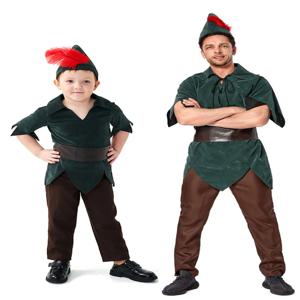 숲 녹색 엘프 왕자 로빈 후드 의상 파티 변신 파티 복장 동화 이야기 피터팬 의상 여성 패션