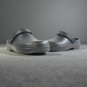 에어쿠션 남성용 블랙 클로그 - 조절 가능한 발목 스트랩 슬립온 방수 신발, 남성용 정형외과용 편안한 워킹 샌들