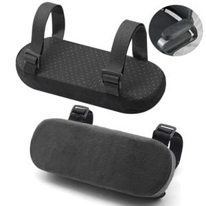 1/2Pcs 매우 두꺼운 의자 팔걸이 쿠션 팔꿈치 베개 압력 완화 사무실 의자 팔걸이 메모리 폼 패드가 있는 게임용 의자