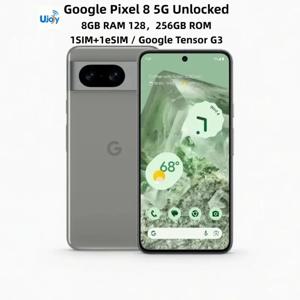구글 픽셀 8 5G 6.2인치 OLED 8GB+128GB 언락 스마트폰 NFC 1 SIM 카드 + 1 eSIM 안드로이드 폰-리퍼비시 제품