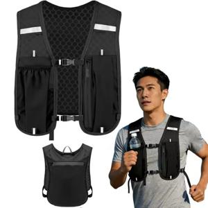 여성 및 남성용 러닝 하이드레이션 조끼, 방수, 통기성, 러닝, 하이킹, 사이클링, 트레일, 마라톤용 백팩