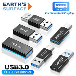 USB 3.0 연장 어댑터 10Gbps USB 타입 C 여성 커넥터 PC 컴퓨터 전화용 USB C 남성에서 여성 연장 플러그 변환기