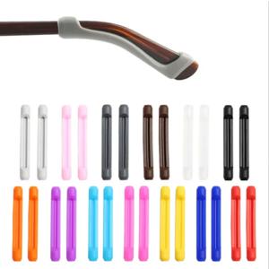 안경 안티-슬립 커버 귀고리 선글라스 용 실리콘 안티-슬립 홀더 안경 다리 템플 팁 블랙 도매