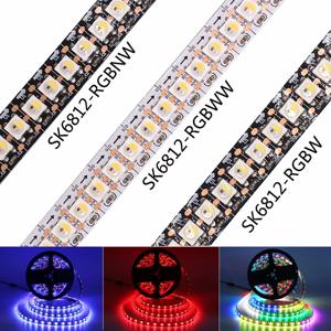 DC5V SK6812 RGBW(유사한 WS2812B) 4 In 1 Led 스트립 30/60/144 Leds/m 개별 주소 지정이 가능한 Led 조명 검정/흰색 PCB IP30/65/67