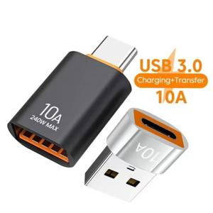 10A OTG USB 3.0 유형 C 어댑터 USB 여성 유형 C 남성 고속 충전 어댑터 Xiaomi 삼성 노트북 PC 용 OTG USB C
