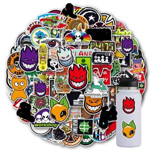 멋진 올드 스쿨 스케이트보드 스티커 데칼, 휴대폰 노트북 여행 가방 노트북 스케이트보드 방수 스티커, 100 개