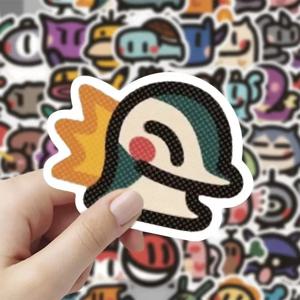 100pcs 포켓몬 카와이 스티커 올드 스쿨 스티커 Charmander Pikachu Psyduck 아티스트 작업 선물 자전거 기타 노트북을위한 어린이를위한