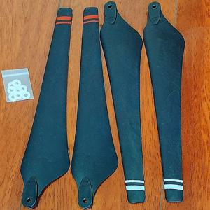 UAV M 시리즈 1P1S 브러시리스 모터 RC 비행기 비행기 프로펠러 블레이드에 대 한 8pcs 2170 탄소 섬유 접는 프로펠러 블레이드