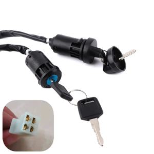 50cc 70cc 90cc 110cc 125cc 150cc 중국산 핏/더트 바이크 ATV 쿼드 4륜 스쿠터 부품용 4선 핀 점화 스위치 키 세트