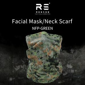 네덜란드 프랙탈 M19 NFP-녹색 위장 전술용 페이스 마스크 야외 라이딩 자외선 차단 목 스카프 방풍 헤드스카프