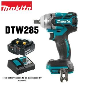 Makita DTW285 고토크 임팩트 렌치, 무선 충전식 휴대용 렌치, 18V 리튬 배터리 다기능 도구