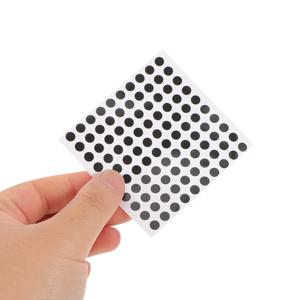 100개 스마트 안경 빛 차단 스티커 자가 접착 LED 커버 디밍 도트 차광 스티커 전자 제품 가정 사무실용