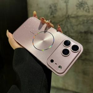 마그네틱 글리터 오로라 글로시 폰 케이스 (맥세이프 호환) 아이폰 17 에어 16 15 PM 14 13 12 11 프로 맥스 풀 렌즈 보호 백 커버