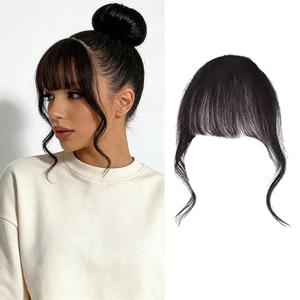 일본식 만화 합성 앞머리 |   드래곤 위스커스 & 더블 템플 BB 클립, 자연스러운 룩, 가볍고 통기성 좋은 데일리 착용