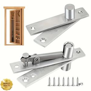 360 °   회전 헤비 듀티 피벗 힌지, 스테인레스 스틸 숨겨진 도어 경첩, 비밀 도어 책장 용 보이지 않는 피벗 도어 하드웨어