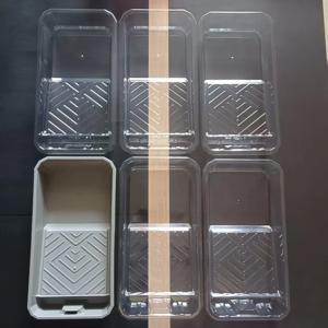 4인치 페인트 트레이 세트 6개(플라스틱 페인트 트레이 1개 + 편리한 색상 분류 페인트용 교체 패드 5개 포함)