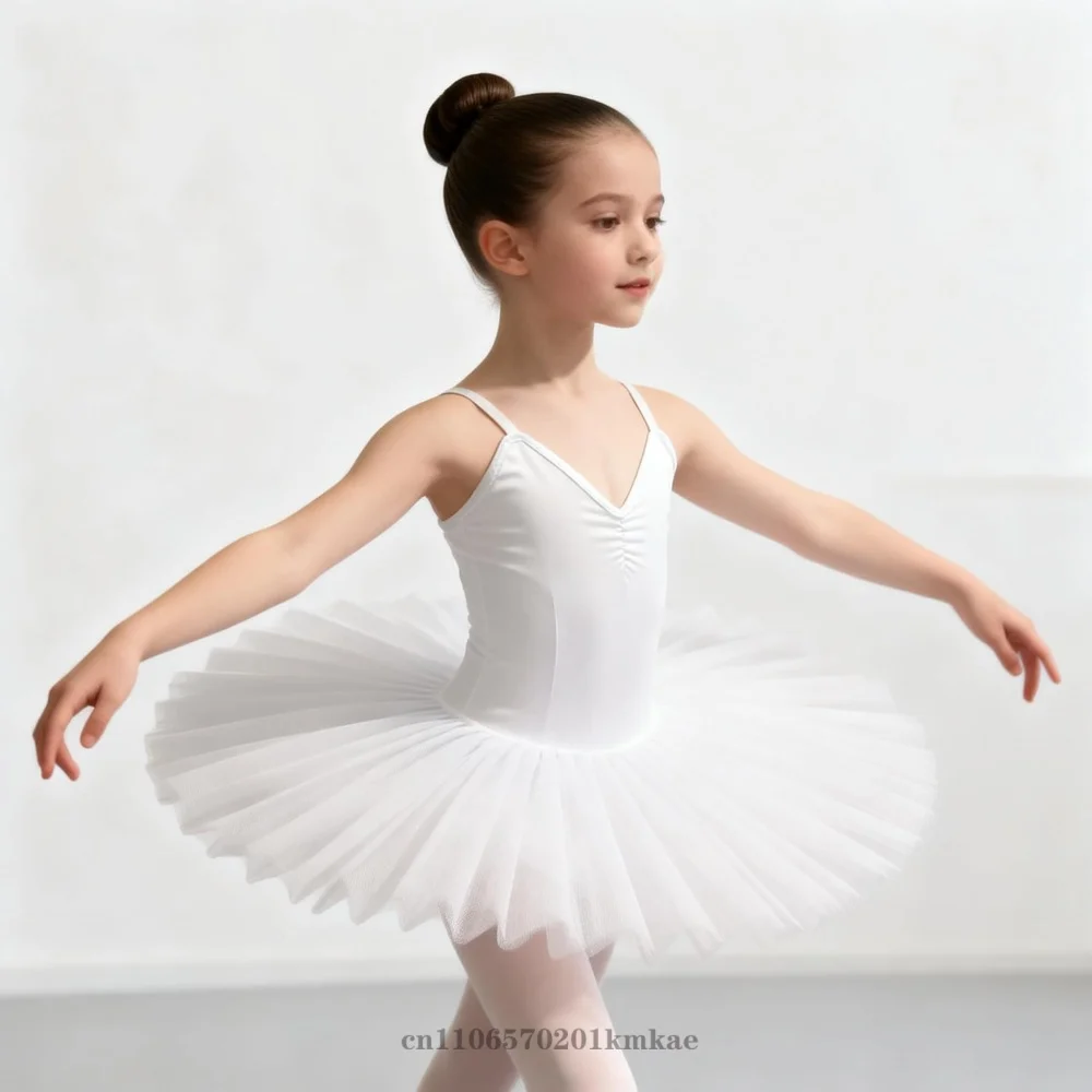 화이트 핑크 발레 투투 스커트 스완 레이크 발레 드레스 어린이 공연 의상 키즈 벨리댄스 의상 무대 의상